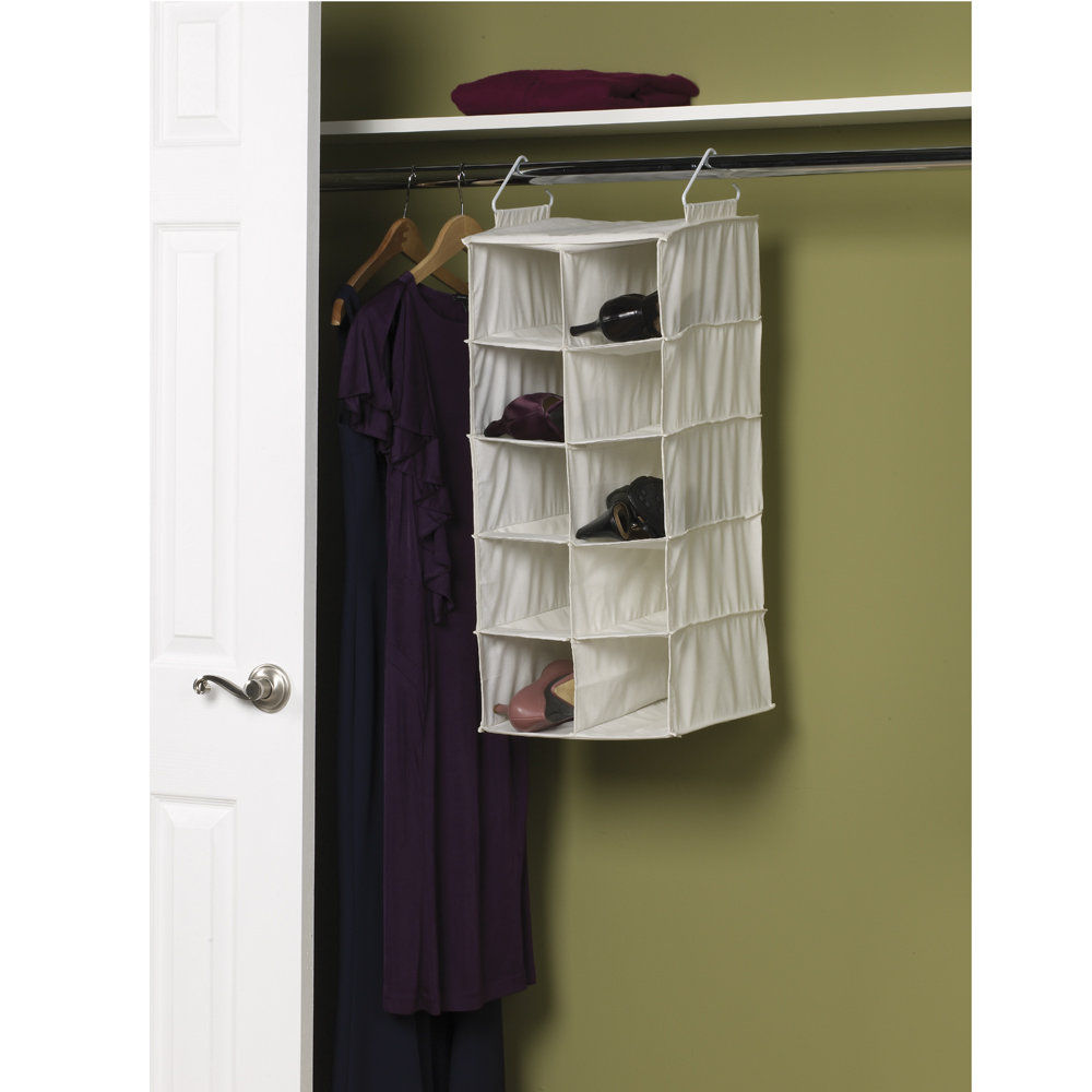 Household Essentials Double Hang Hanging Shoe Organizer
